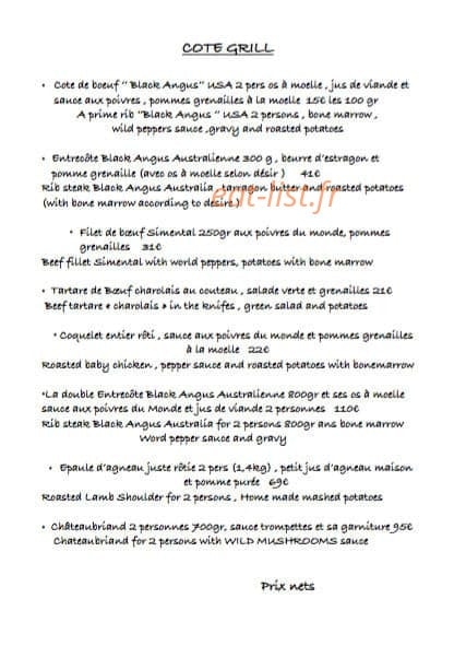 Grill&wines — carte page 2