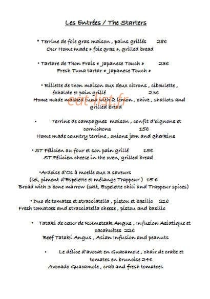 Grill&wines — carte page 1