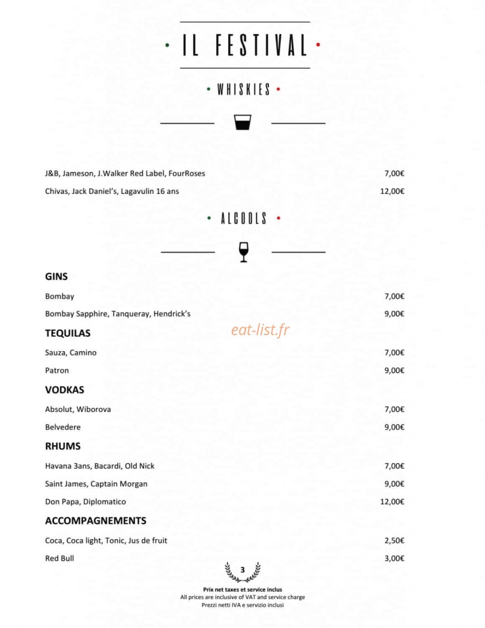 Il Festival by Tripodi — carte page 12