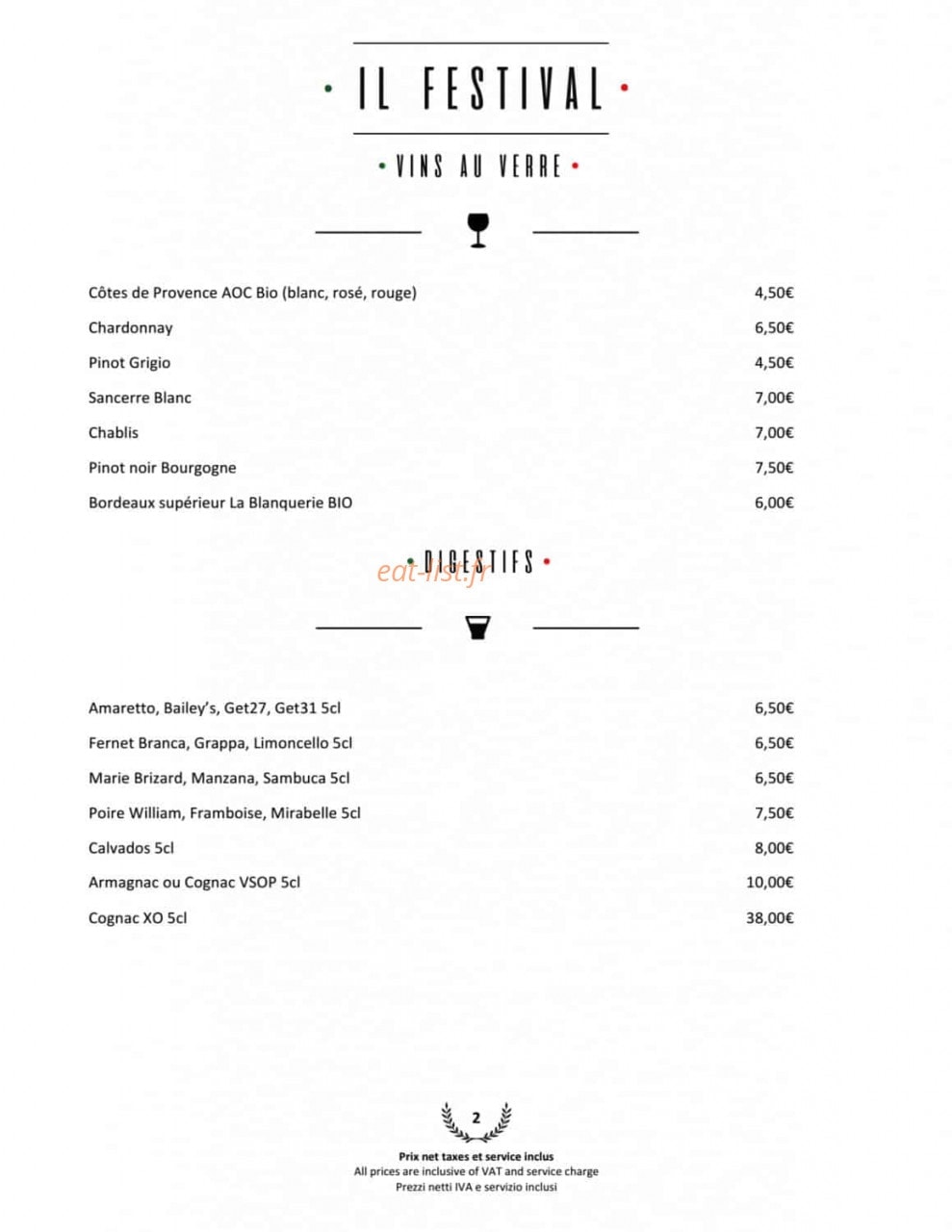 Il Festival by Tripodi — carte page 11