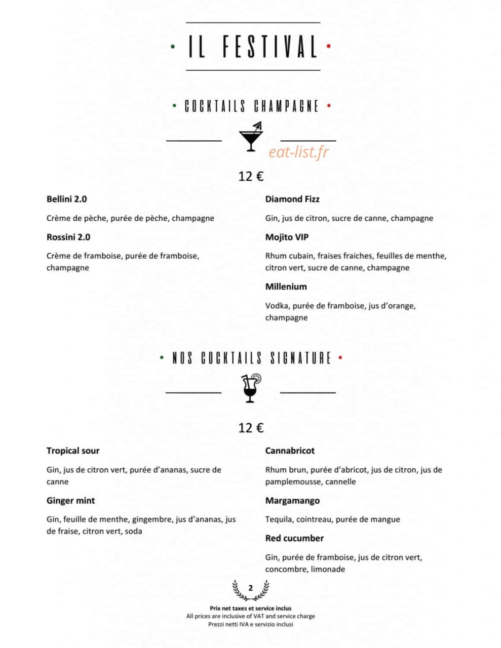 Il Festival by Tripodi — carte page 15