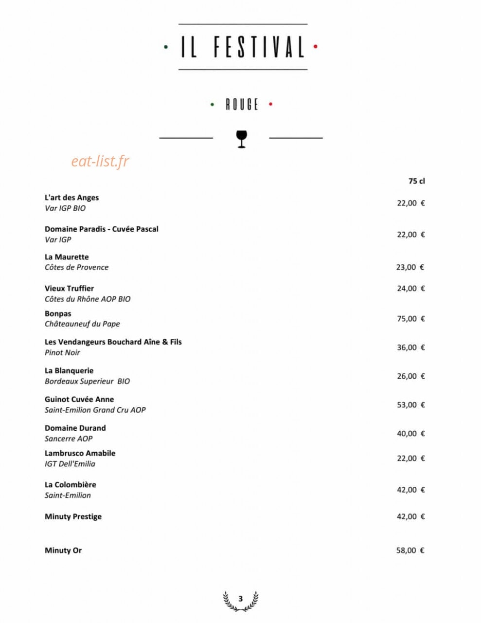 Il Festival by Tripodi — carte page 20