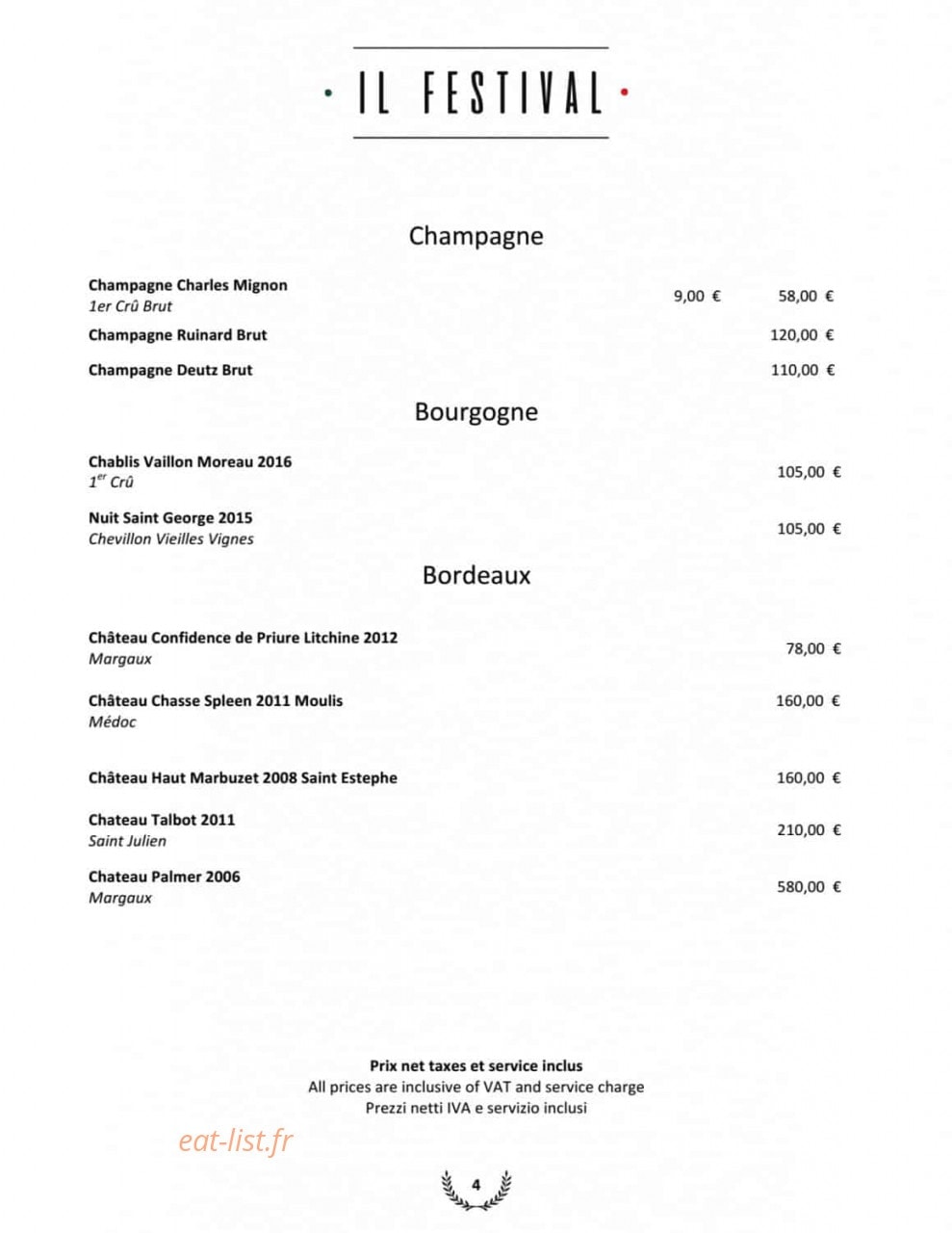 Il Festival by Tripodi — carte page 21