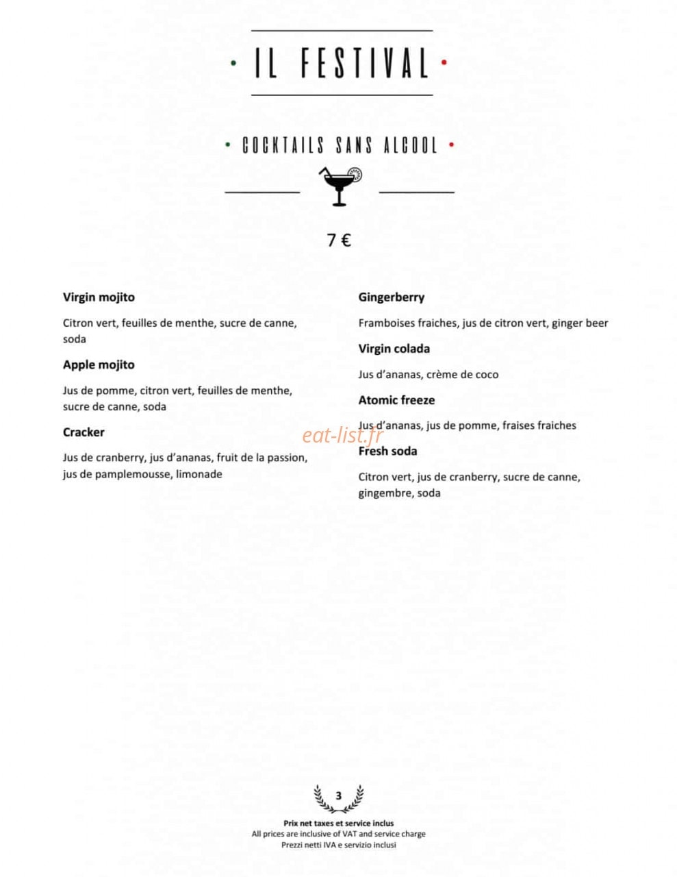 Il Festival by Tripodi — carte page 16