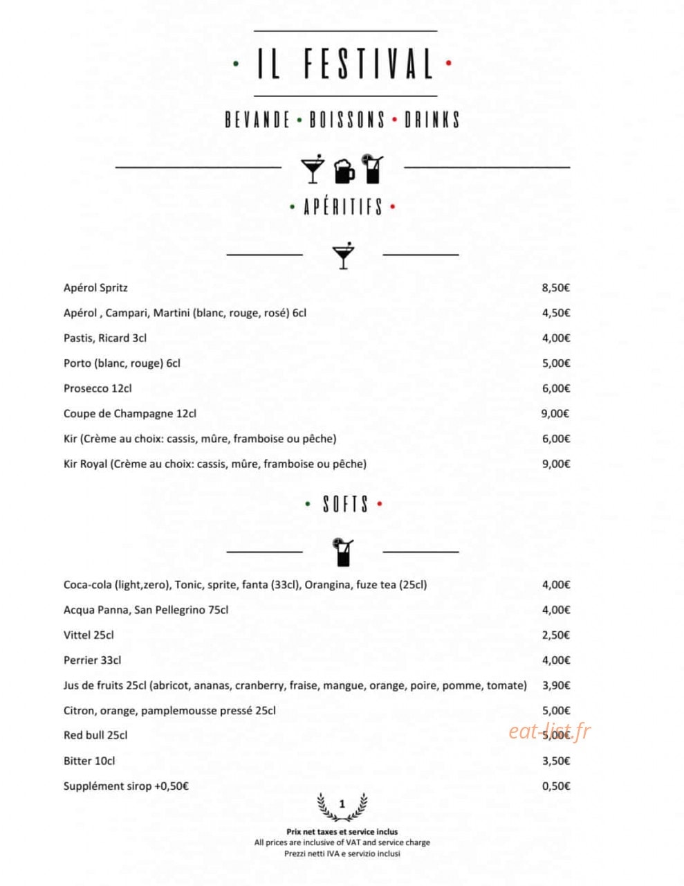 Il Festival by Tripodi — carte page 10