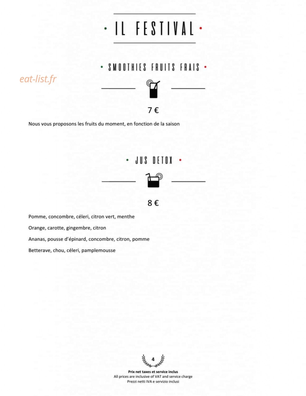 Il Festival by Tripodi — carte page 17