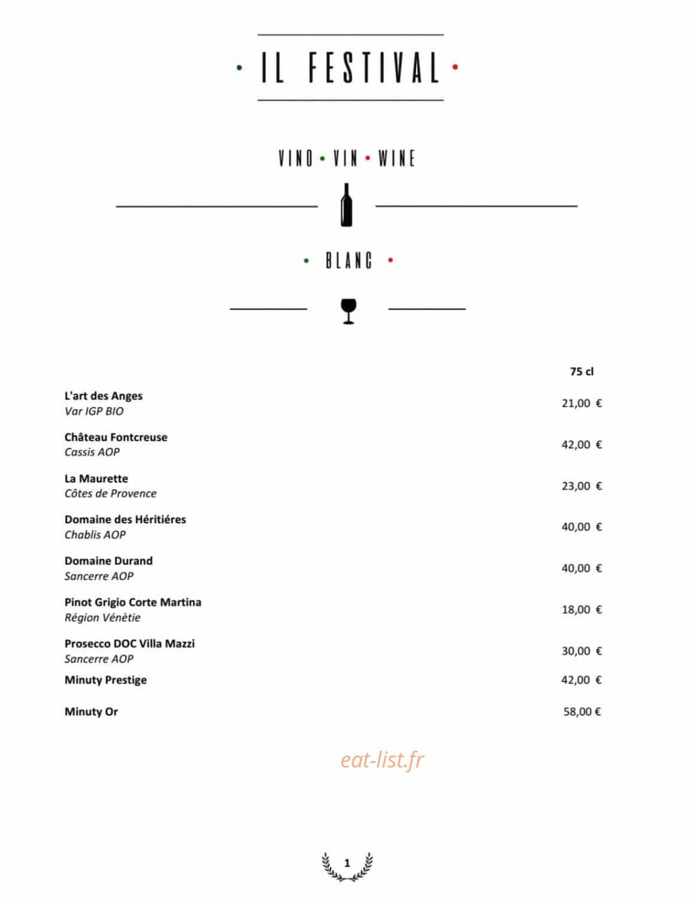 Il Festival by Tripodi — carte page 18