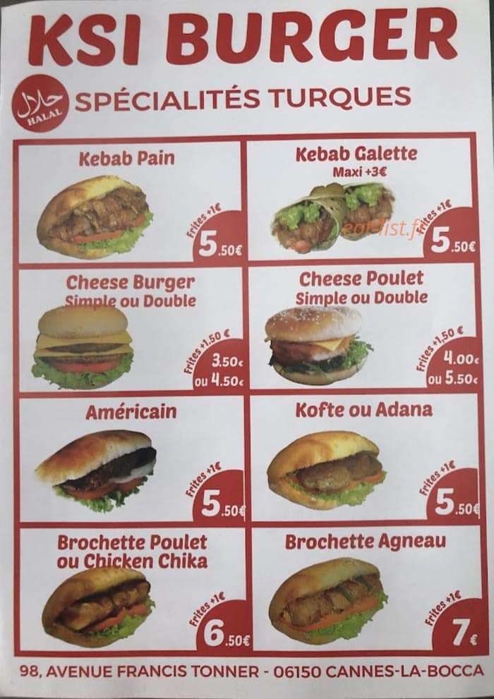 Izmir Turkish Kebab — carte page 1