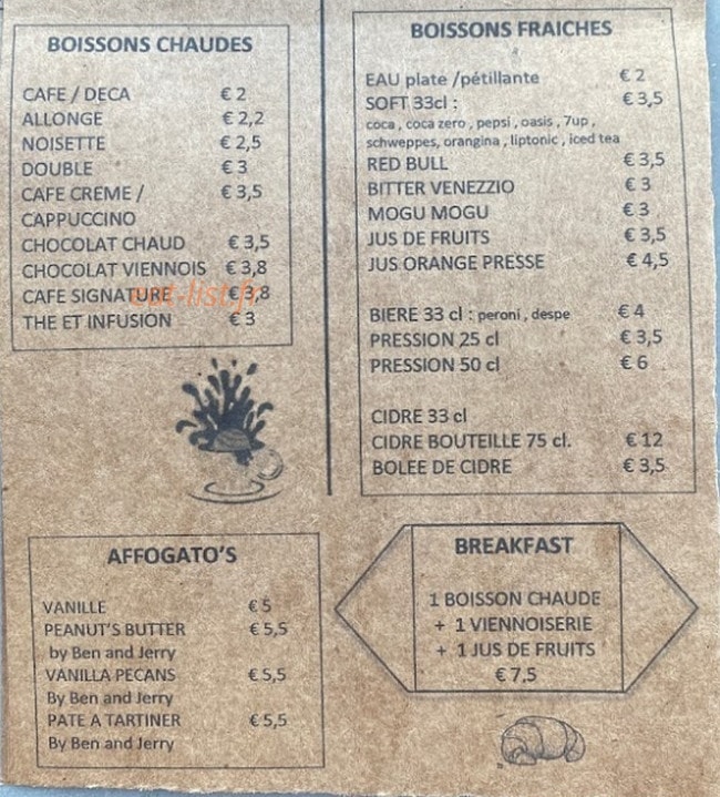 L'affogato — carte page 3