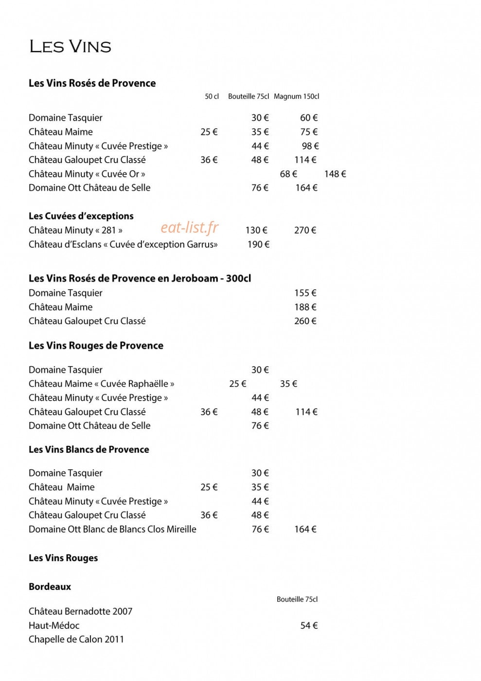 L'Ecrin Plage — carte page 5