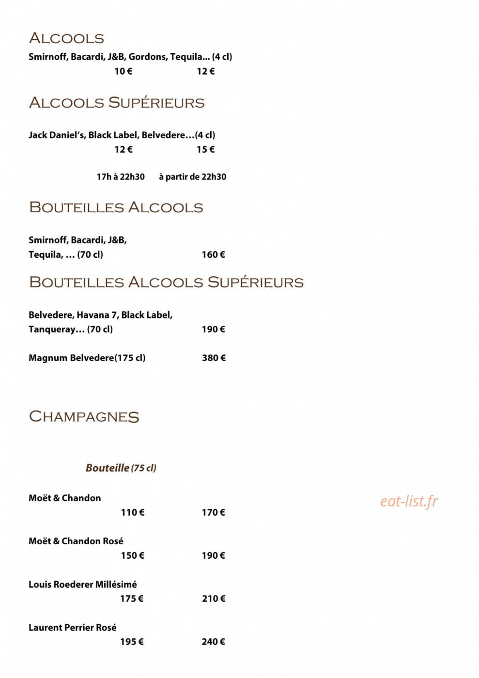 L'Ecrin Plage — carte page 2