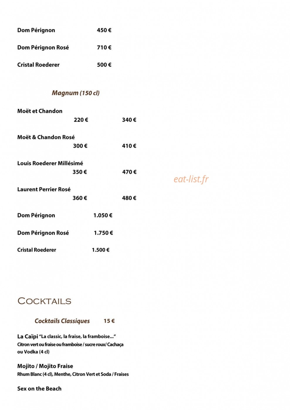 L'Ecrin Plage — carte page 3