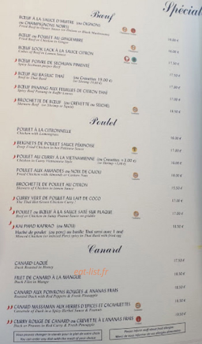 L'Elephant Bleu — carte page 3