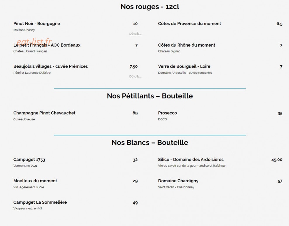 L’Experience — carte page 6