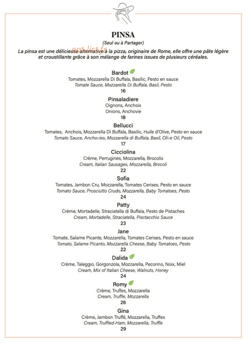 La Bambola — carte page 4
