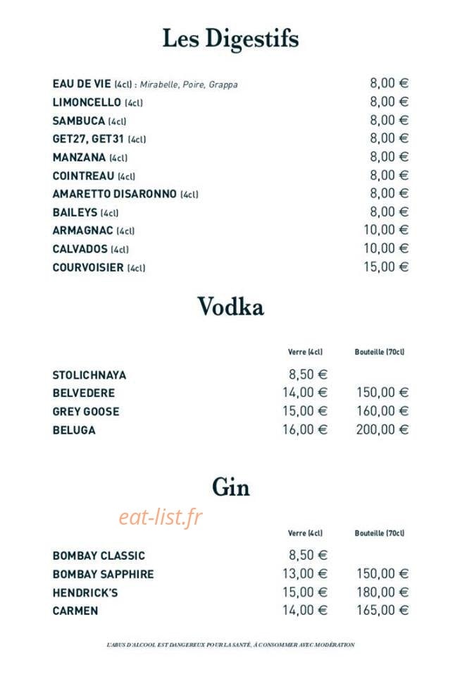 La Belle Epoque — carte page 3