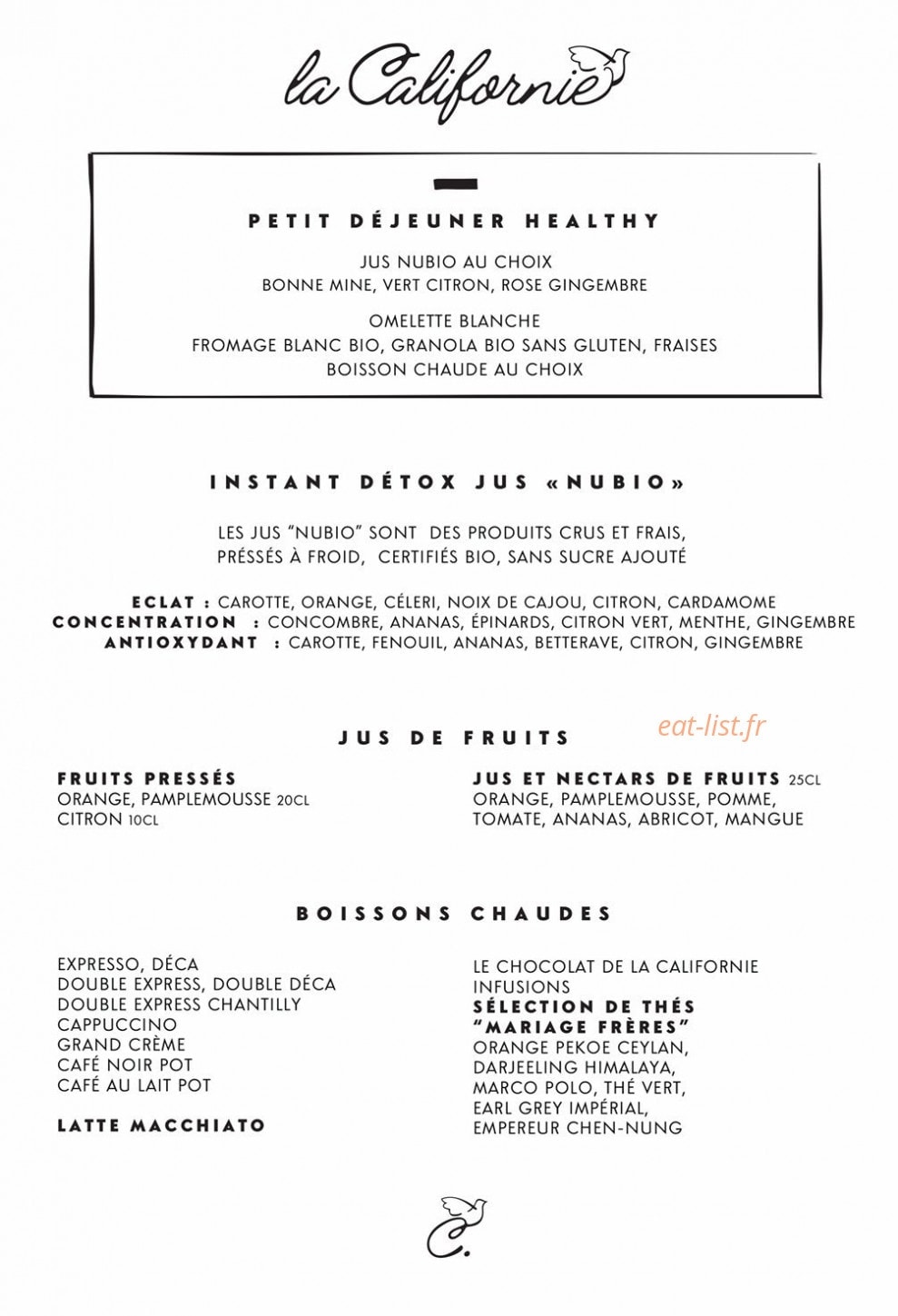 La californie — carte page 1