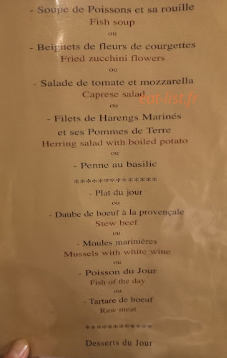 La Farigoule — carte page 1