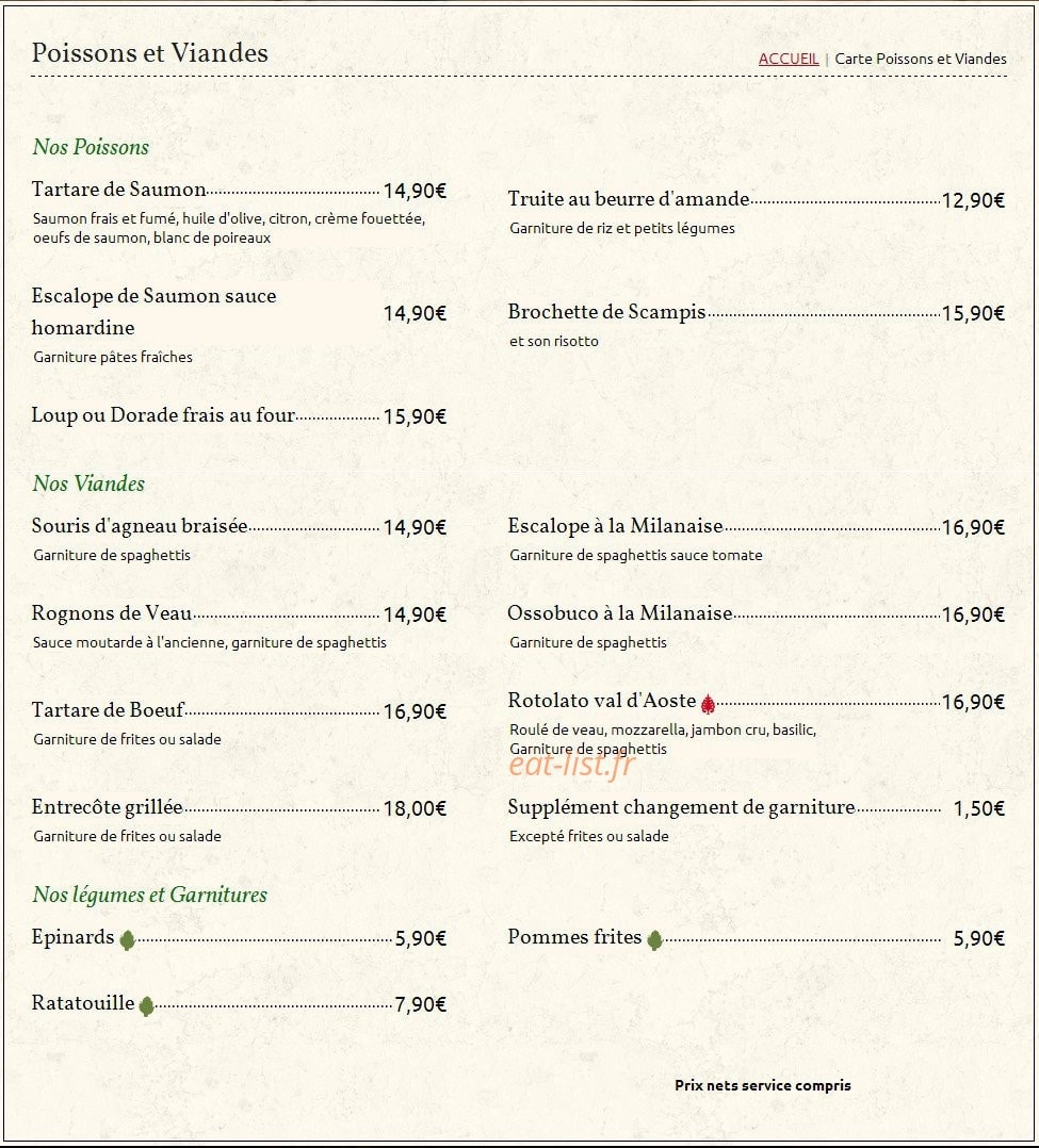 La Piazza — carte page 3