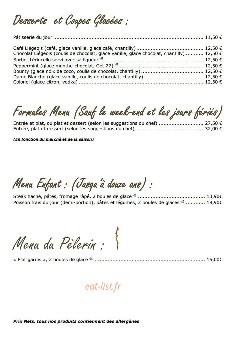 La Tonnelle — carte page 4