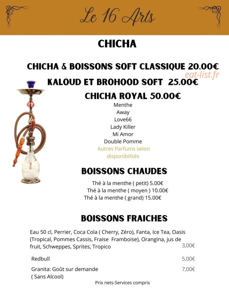 Le 16 Arts — carte page 4