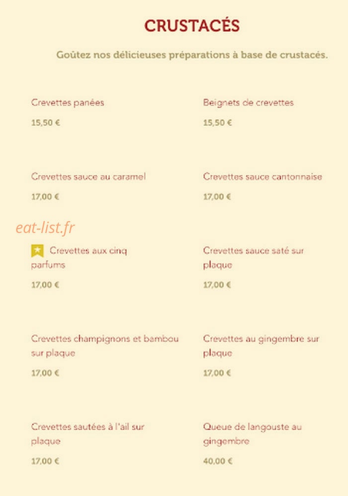 Le Bangkok — carte page 9