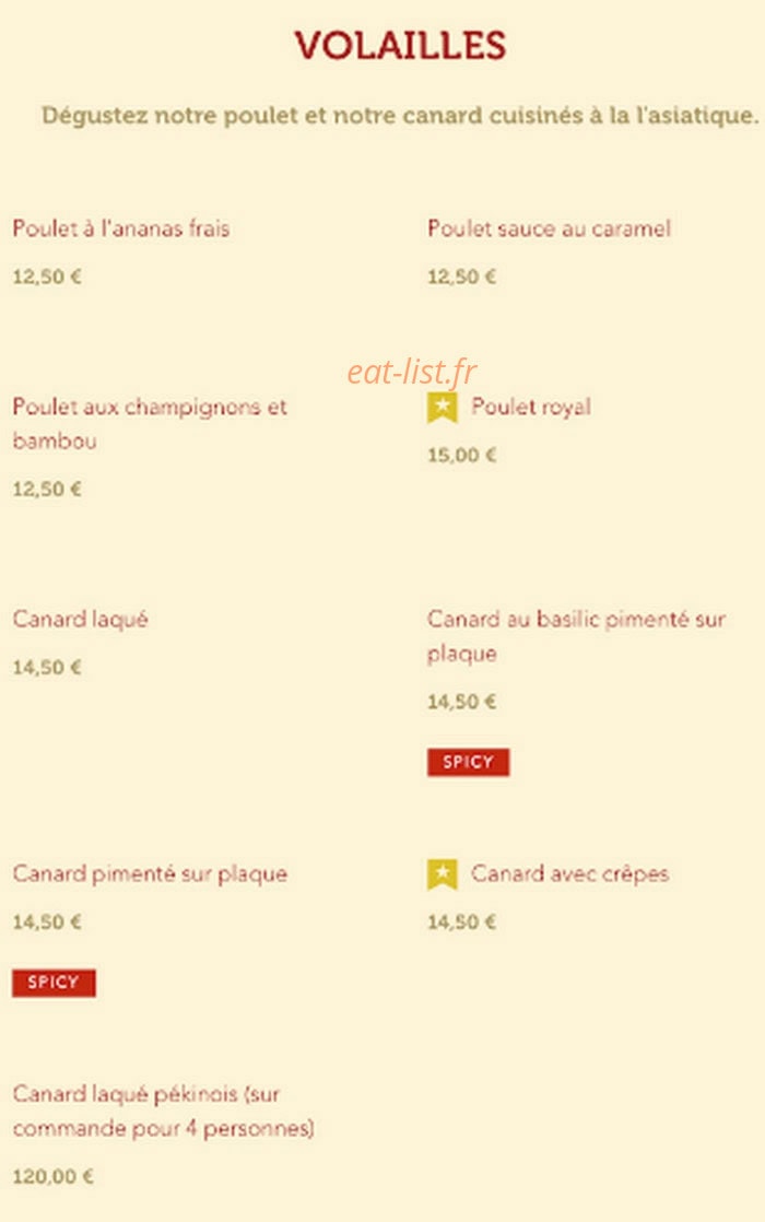 Le Bangkok — carte page 7