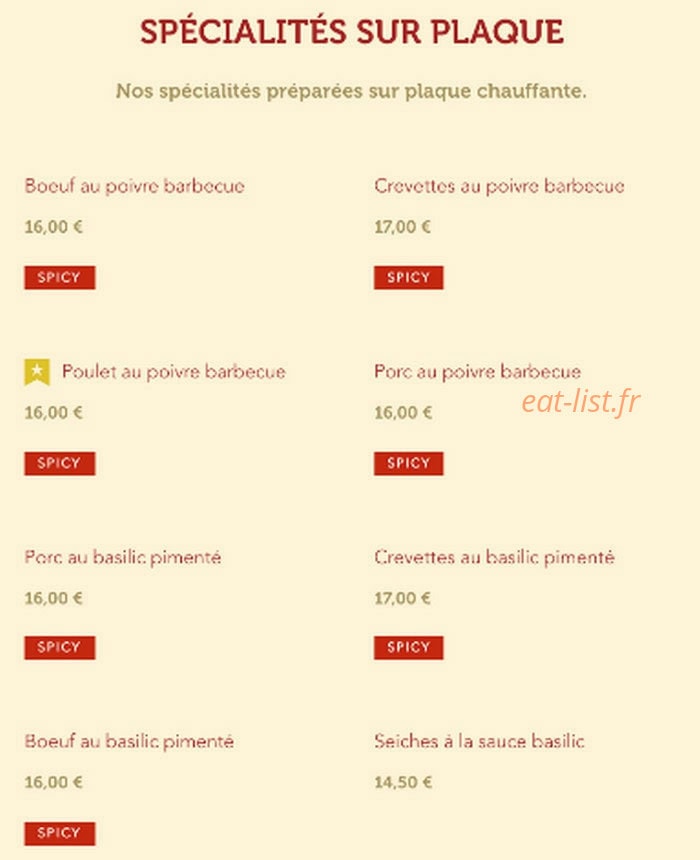 Le Bangkok — carte page 5