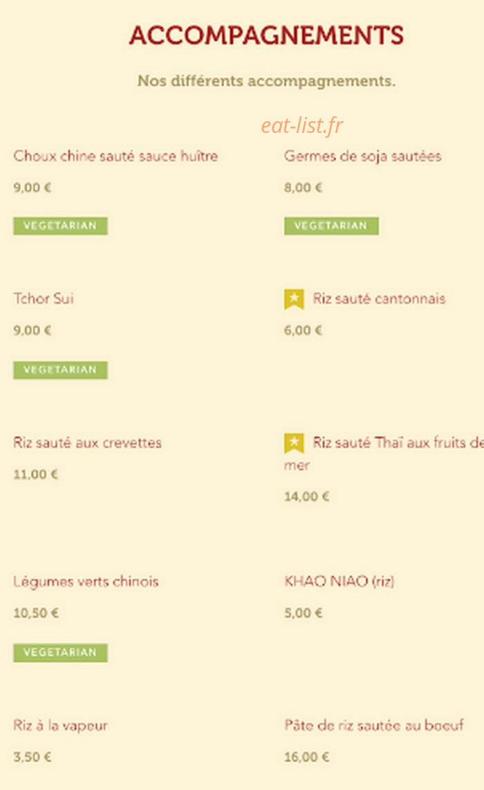 Le Bangkok — carte page 1