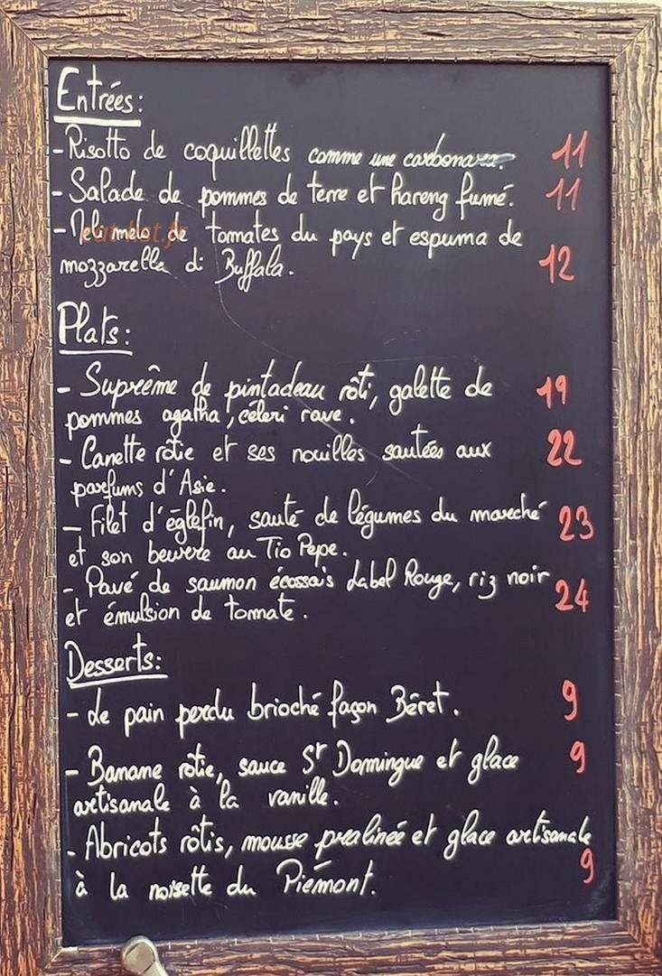 Le Béret — carte page 1