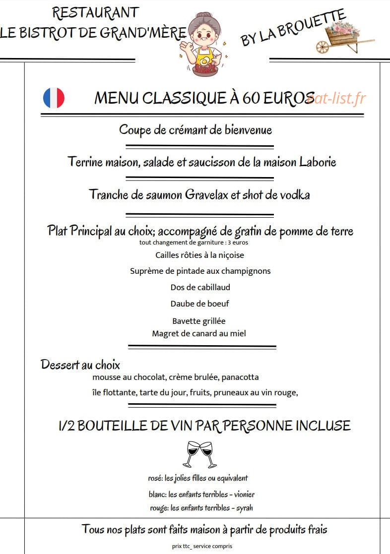 Le Bistrot De Grand Mère — carte page 3