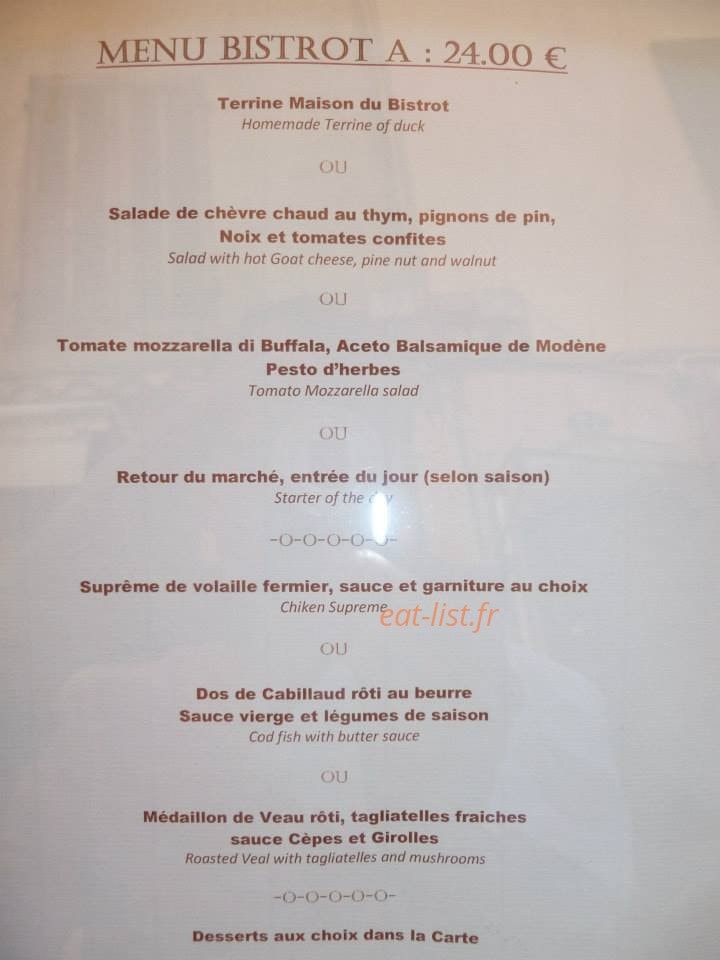 Le bistrot Du Suquet — carte page 4