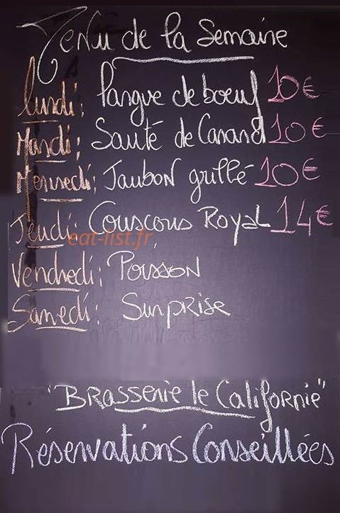 Le californie — carte page 1