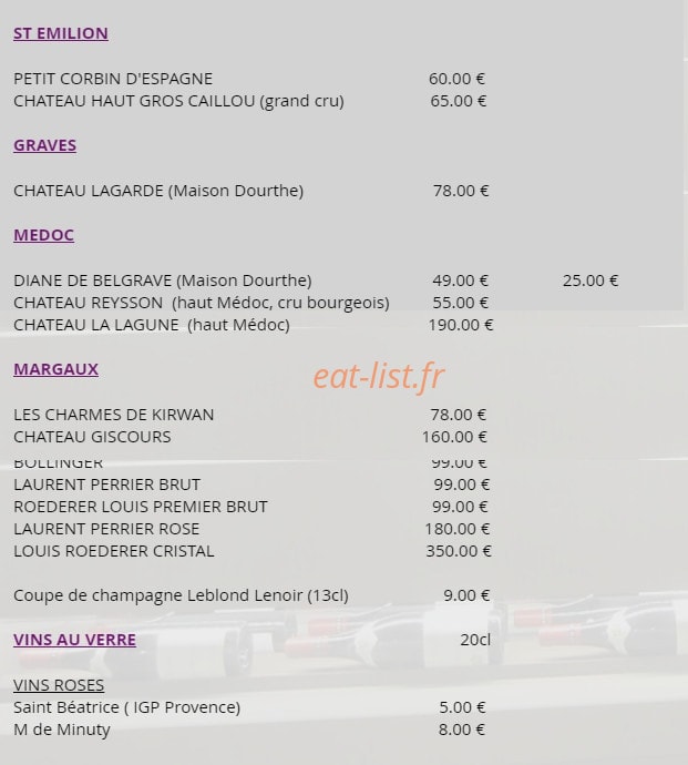 Le Caveau 30 — carte page 8