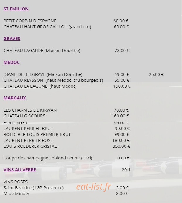 Le Caveau 30 — carte page 6