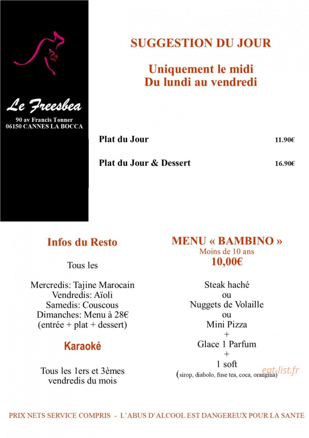 Le Freesbea — carte page 1