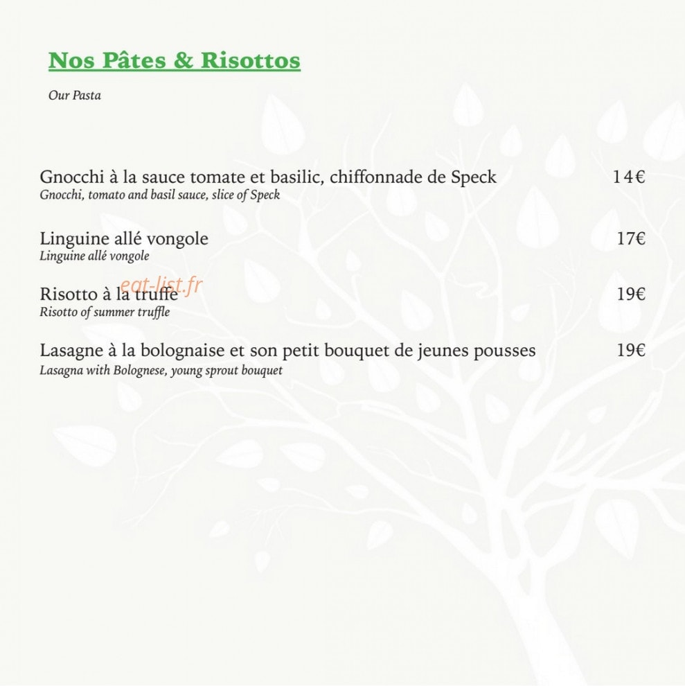 Le garden view — carte page 4