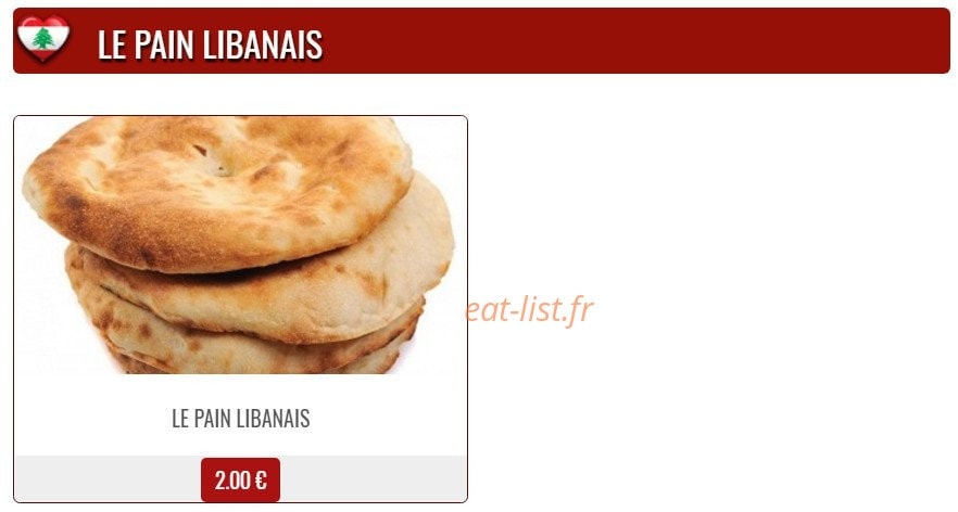 Le goût du liban — carte page 4