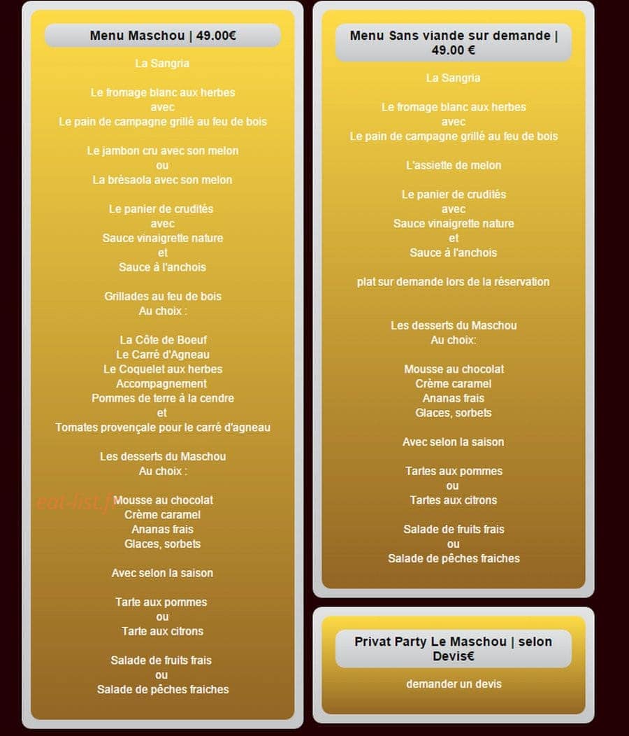 Le Maschou — carte page 4
