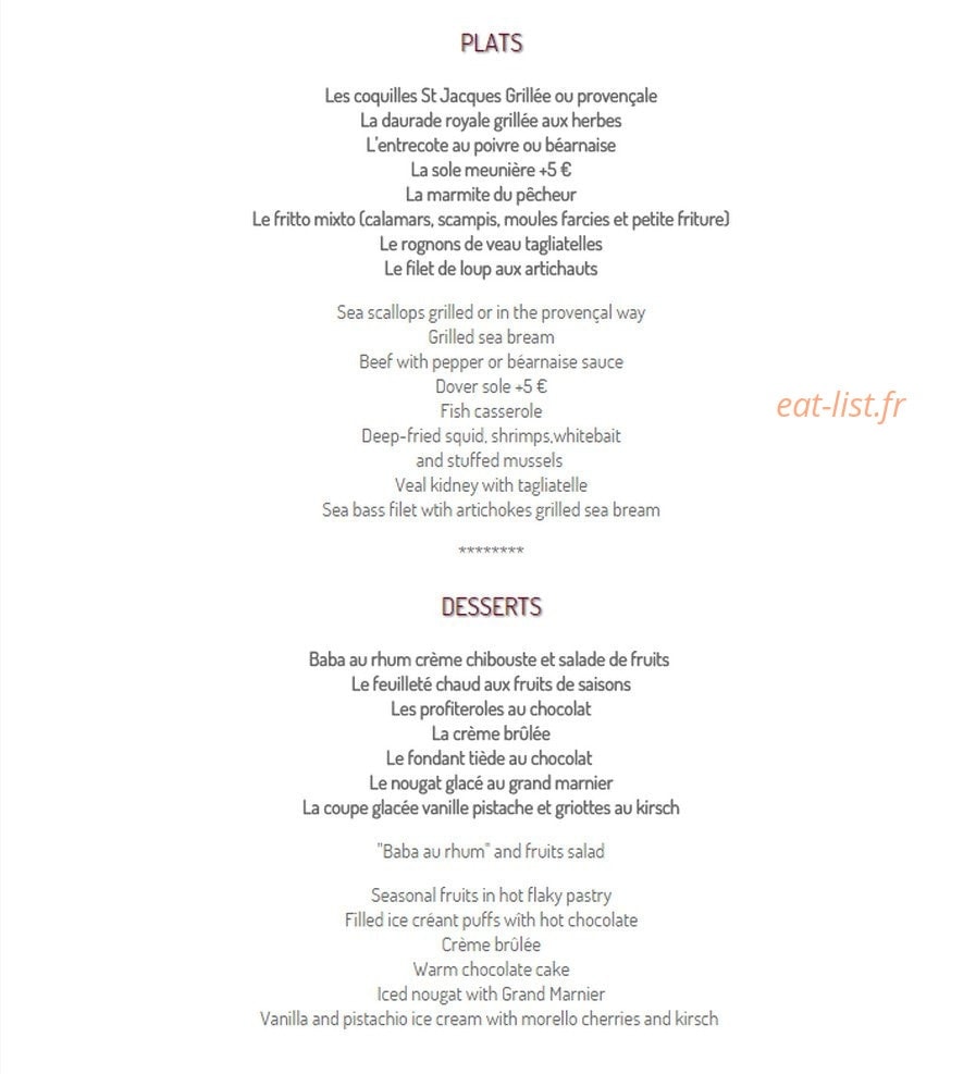 Le Rendez-Vous — carte page 4