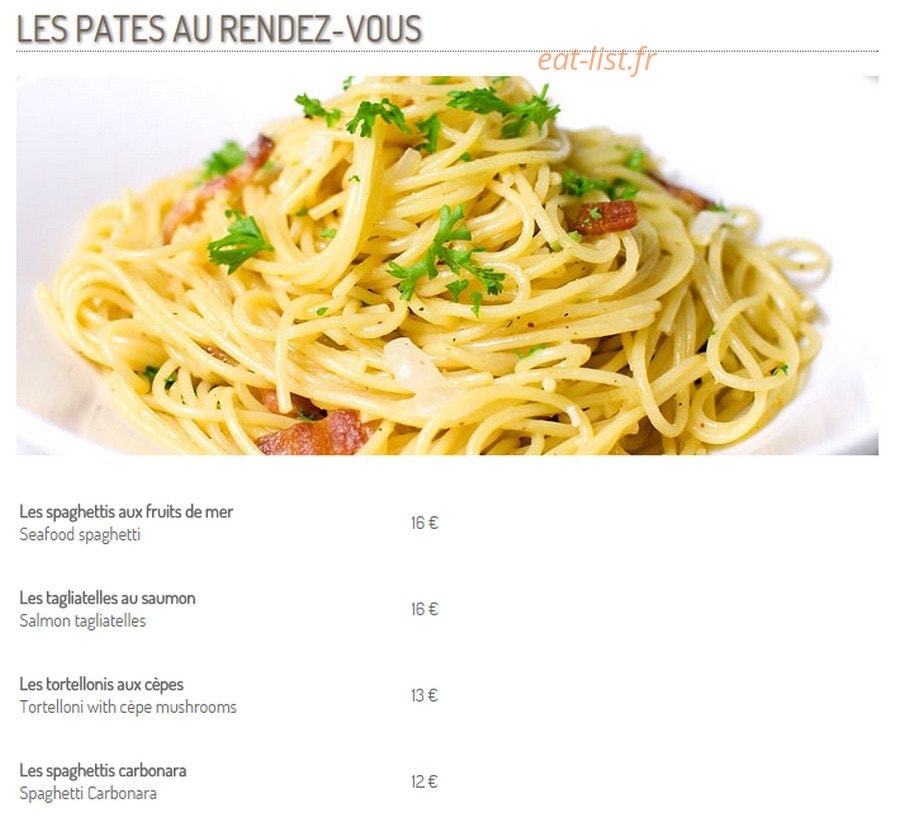 Le Rendez-Vous — carte page 8
