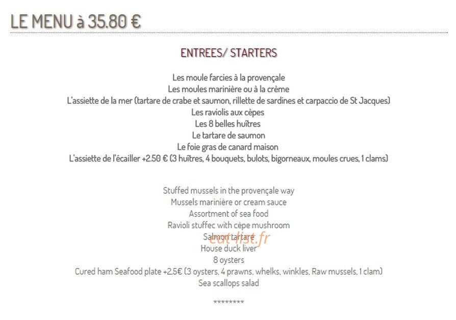 Le Rendez-Vous — carte page 3