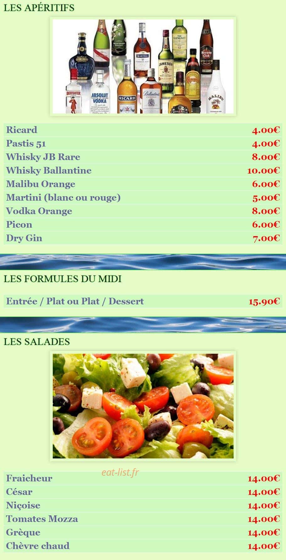 Le trèfle — carte page 1