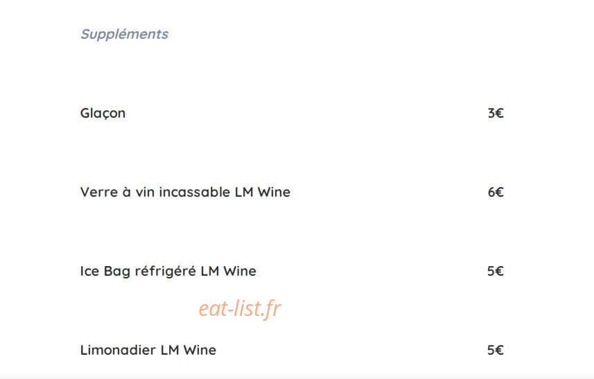 LM Food — carte page 9