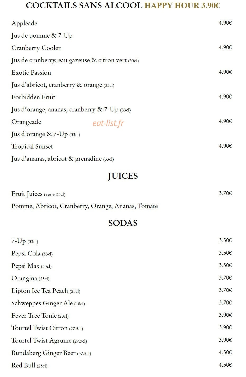 Ma nolan's irish pubs — carte page 9