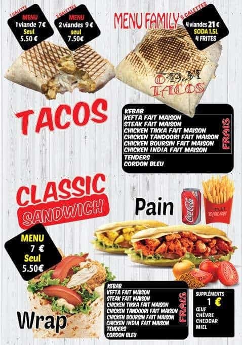 Ô 19.34 Tacos — carte page 2
