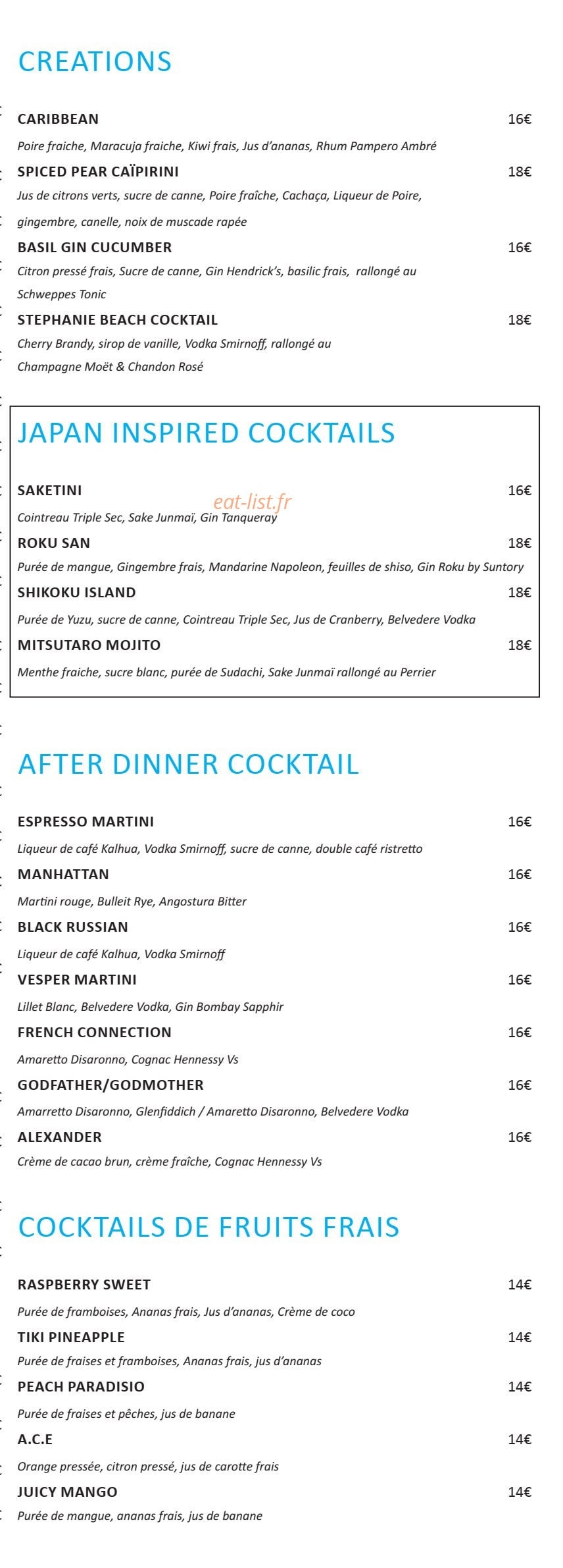 Palais Stephanie Beach — carte page 10