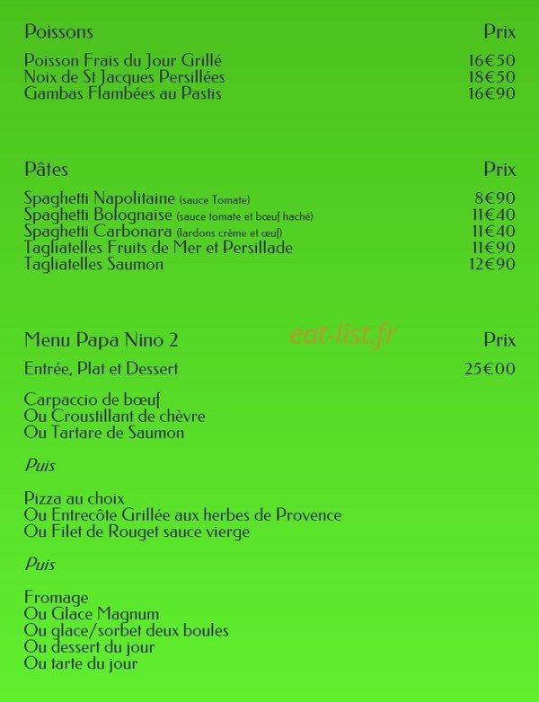 Papa Nino 2 — carte page 3