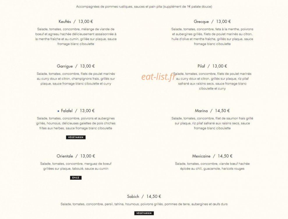 Pitadine — carte page 5