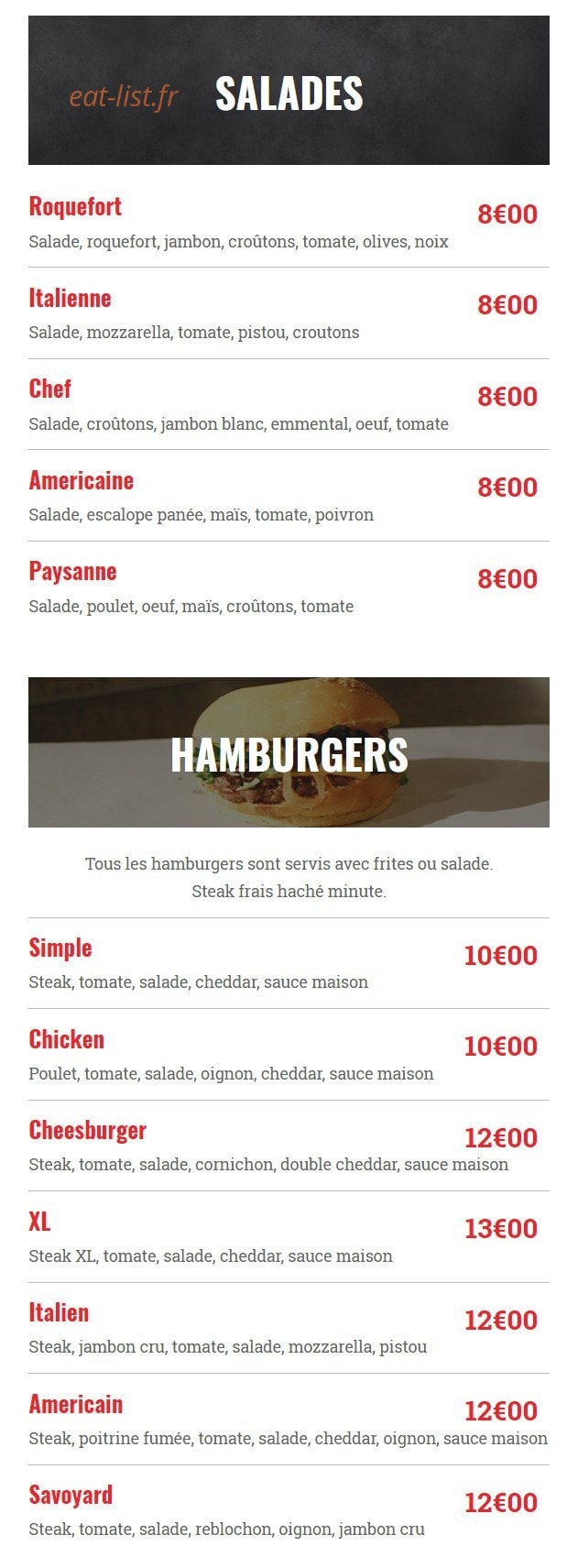 Pizza compagnie — carte page 5